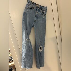 Levi’s ribcage straight woman’s jeans size 23 light blue